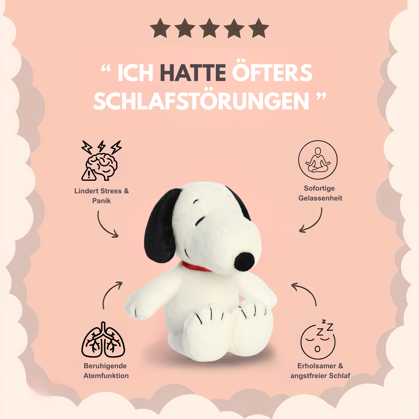 Kuddlehero Snoopy Plüschi